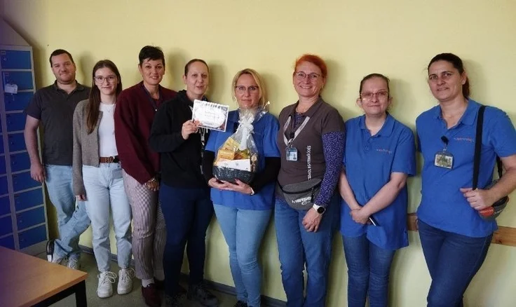 Tökfaragóverseny eredményhirdetése a Mersen Kaposvár csapatának